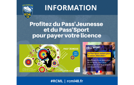 Les Pass'Sport et Pass'Jeunesse