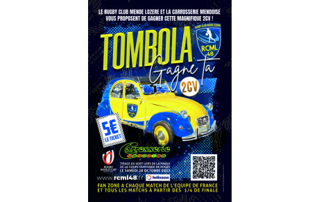 TOMBOLA  2CV  RCML = 5 €